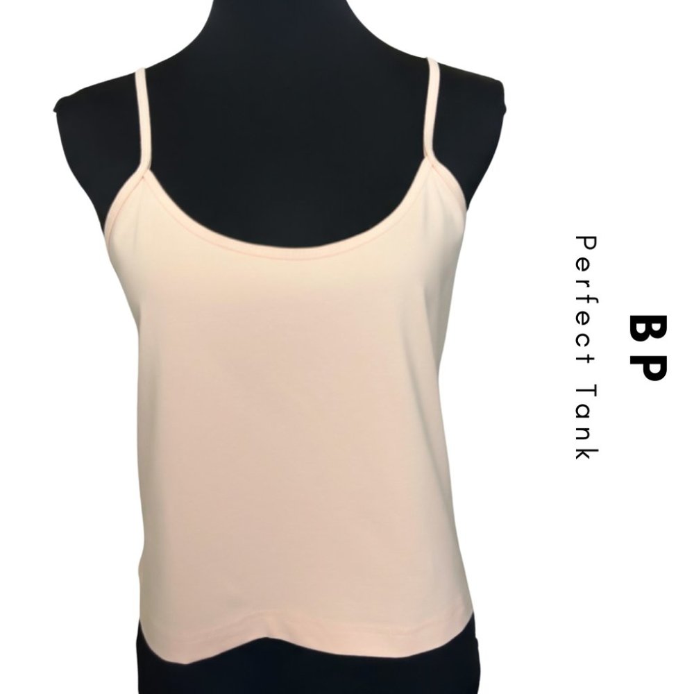 NWT BP Basic Crop Tank Layering Cami Nude Pink 3X